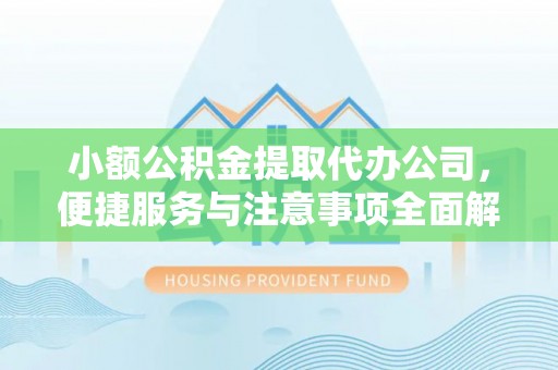云县小额公积金提取代办公司，便捷服务与注意事项全面解析