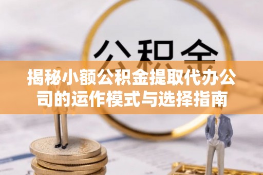 云县揭秘小额公积金提取代办公司的运作模式与选择指南