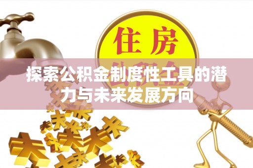 云县探索公积金制度性工具的潜力与未来发展方向