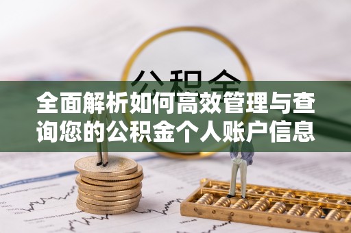 云县全面解析如何高效管理与查询您的公积金个人账户信息