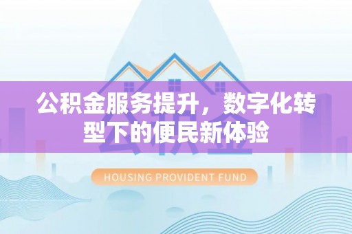 云县公积金服务提升，数字化转型下的便民新体验